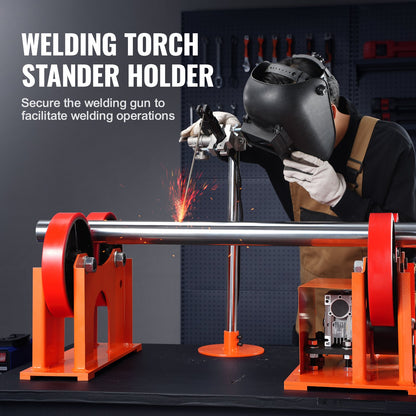 Turning Rolls Linkage Roller, 1000KG/2205LBS Loading Welding Turning Roll, 25-1400mm Diameter, 80-1600 mm/min Rotary Welding Positioner & Welding Torch Stand for Welding Equipment Support - Image 6