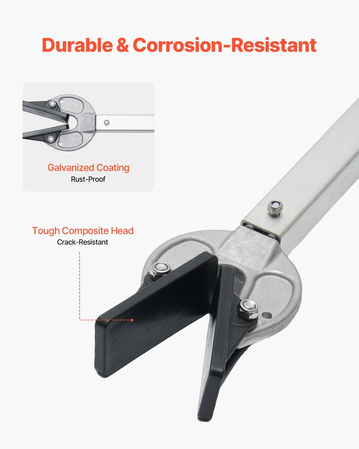 Transom Saver, 23-35 in, Adjustable Boat Transom Saver with Composite Head, Corrosion-Resistant Easy-to-Install Transom Savers for Less Than 100 HP Outboard Motor , Fit for Roller & Trailer - Image 4