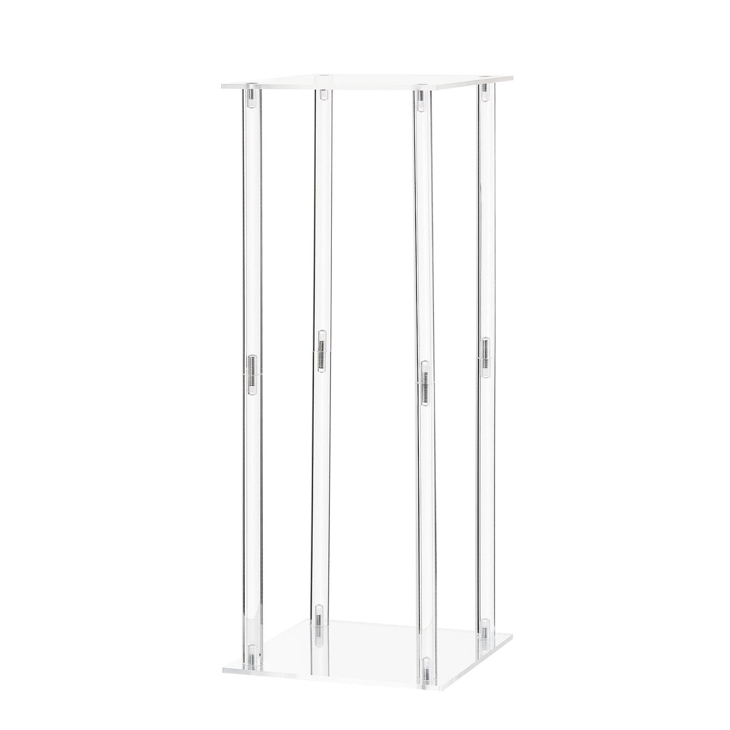 Wedding Flower Stand, 10PCS 50cm Column Flower Stand, Floral Stands with Acrylic Laminate, Cylindrical Cubic Floral Display Rack for Wedding, Party, Birthday, Home, Centerpiece Stands