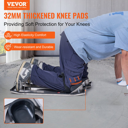 Concrete Knee Boards Knee Sliders 28" x 8" 2 Pair w/ Knee Pad for Concrete - Image 2