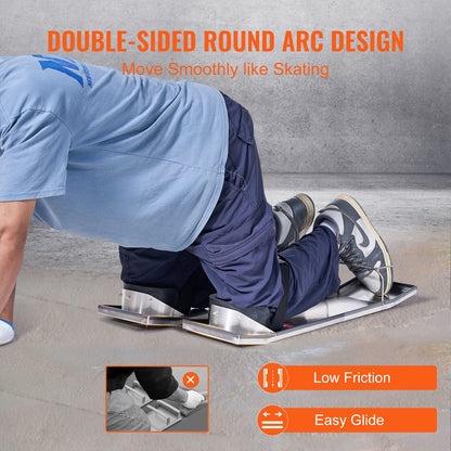 Concrete Knee Boards Knee Sliders 28" x 8" 2 Pair w/ Knee Pad for Concrete - Image 3