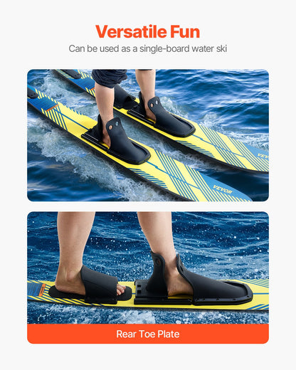 150 cm Water Skis Combo Adults Water Skis with X-7 Adjustable Bindings - Image 4