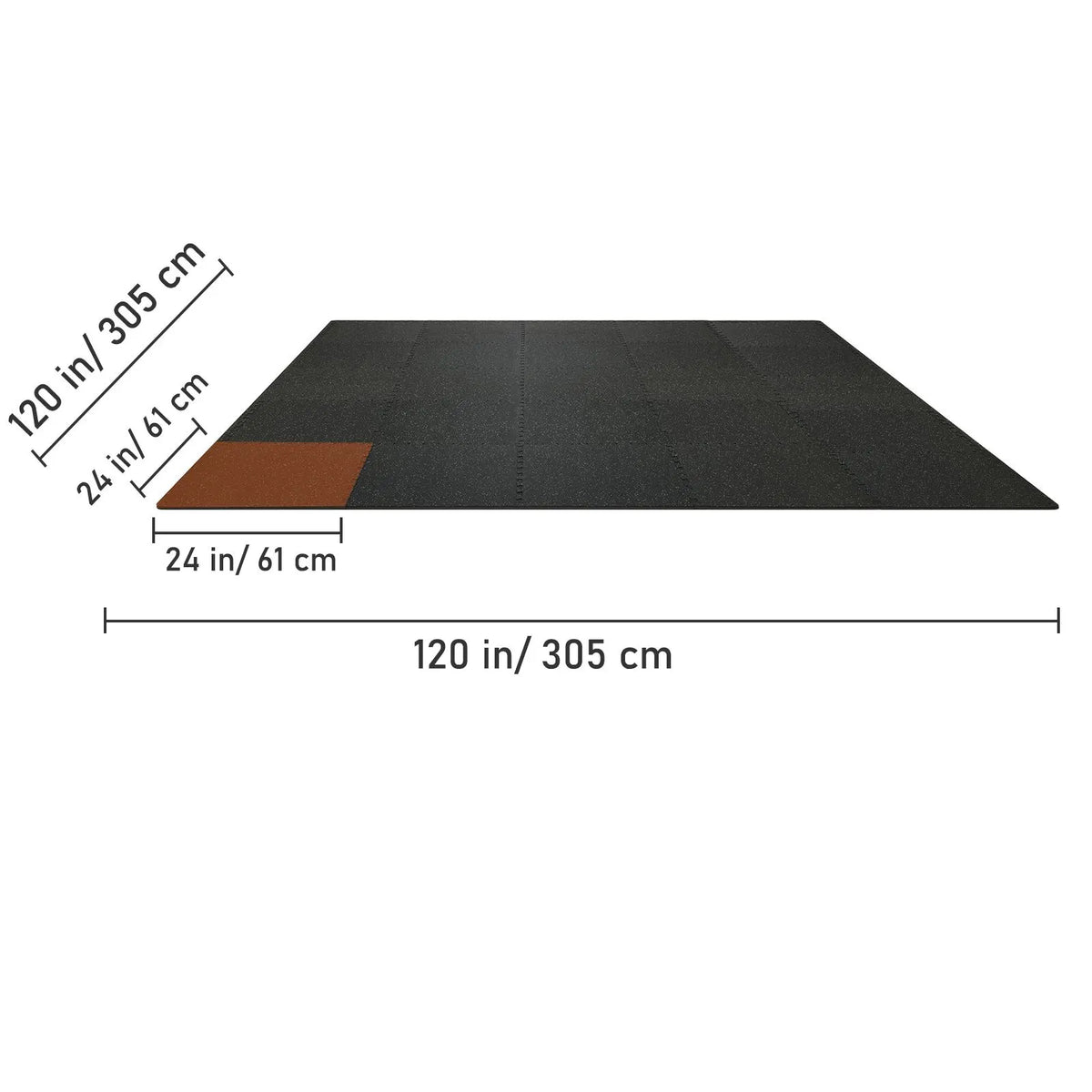 EVA Interlocking Foam Floor Mats, 0.56 in Thickened 25 Pcs Puzzle Rubber Tiles, 24 x 24 in Exercise Floor Mat for Workout & Fitness, Heavy Duty Flooring Mats for Home, Gym, Office-100 Sq Ft - Image 8
