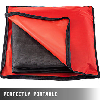 10 x 10 Ft Welding Blanket Black Fiberglass Blanket Portable Fiberglass Fire Retardant Blanket Welding Mat Welding Fireproof Thermal Resistant Insulation With Carry Bag - Image 6