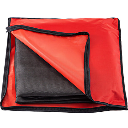 10 x 10 Ft Welding Blanket Black Fiberglass Blanket Portable Fiberglass Fire Retardant Blanket Welding Mat Welding Fireproof Thermal Resistant Insulation With Carry Bag - Image 9