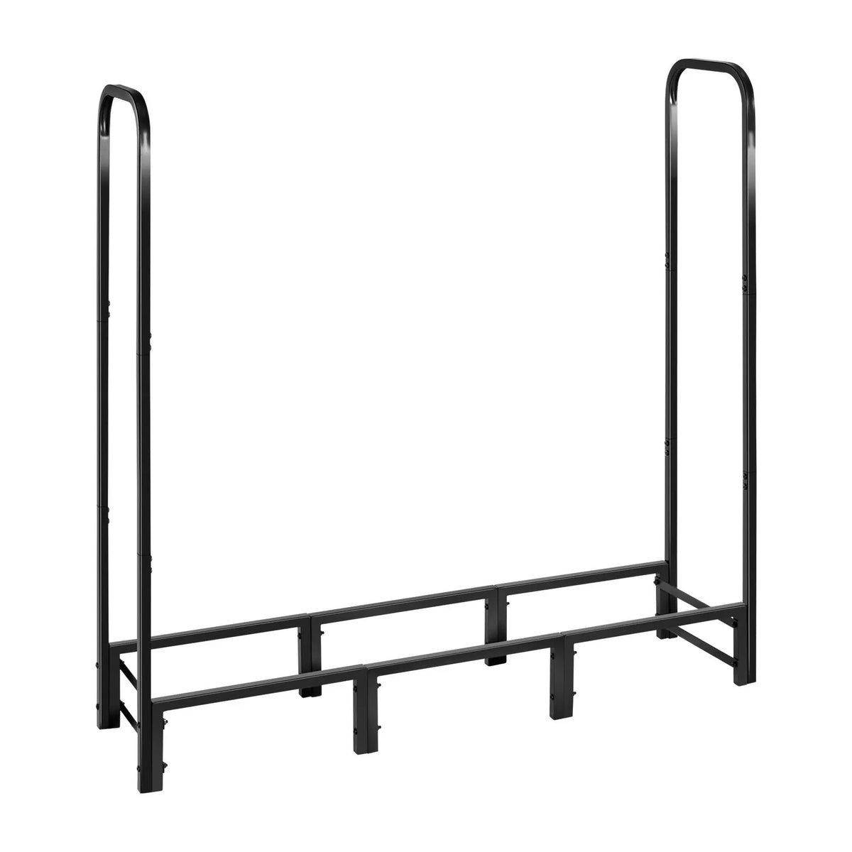 Firewood Rack with Waterproof Cover, 1.22m Outdoor Firewood Holder, 1/4 Cord Storage Metal Log Holder, 400lb Max Weight Capacity, Full Covered, Powder-Coated Wood Storage Rack for Fireplace Deck - Image 9