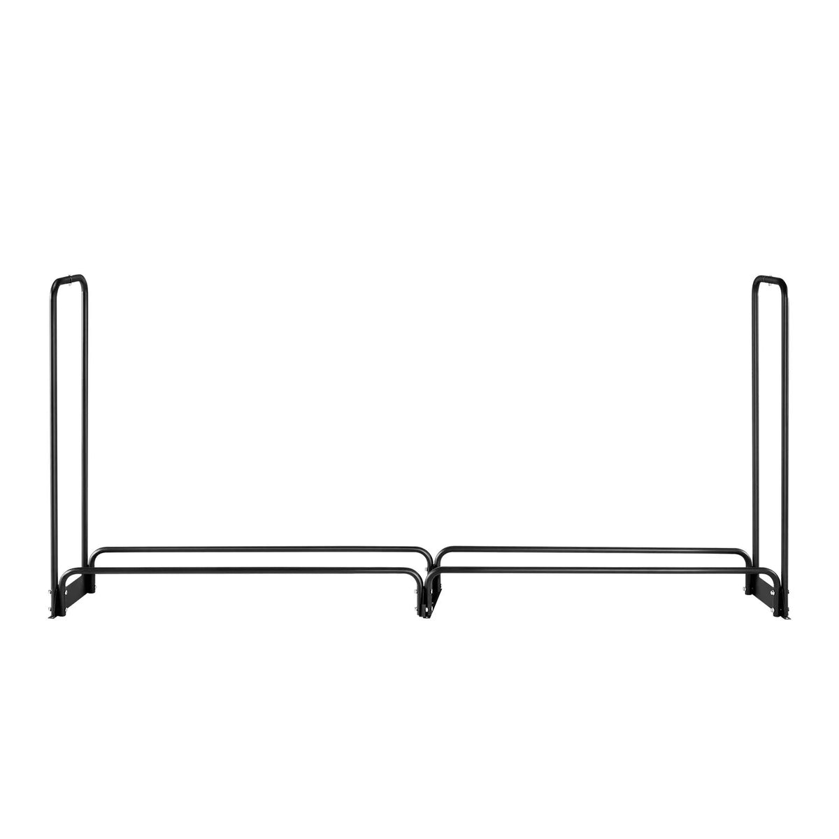 Firewood Rack with Waterproof Cover, 2.57m Outdoor Firewood Holder, 1/2 Cord Storage Metal Log Holder, 299kg Max Weight Capacity, Top Covered, Powder-Coated Wood Storage Rack for Fireplace Deck - Image 9