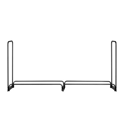Firewood Rack with Waterproof Cover, 2.57m Outdoor Firewood Holder, 1/2 Cord Storage Metal Log Holder, 299kg Max Weight Capacity, Top Covered, Powder-Coated Wood Storage Rack for Fireplace Deck - Image 9