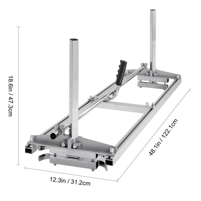 Chainsaw Mill, Portable Sawmill 14"-48" Guide Bar, Galvanized Steel Chainsaw Planking Mill with 0.2"-11.81" Cutting Thickness, Wood Lumber Cross Cutting Saw Mill for Builders and Woodworkers - Image 8