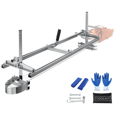 Chainsaw Mill, Portable Sawmill 14"-48" Guide Bar, Galvanized Steel Chainsaw Planking Mill with 0.2"-11.81" Cutting Thickness, Wood Lumber Cross Cutting Saw Mill for Builders and Woodworkers - Image 9