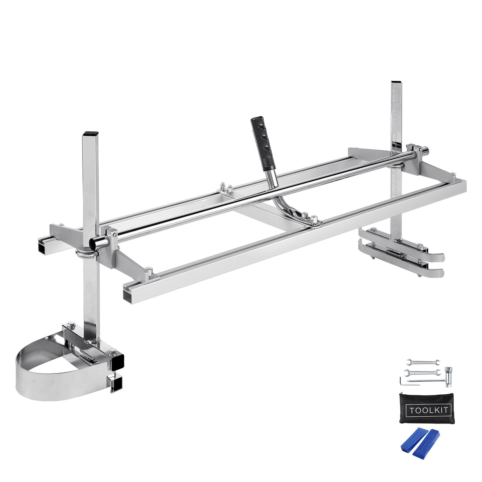 Chainsaw Mill, Portable Sawmill 14"-48" Guide Bar, Galvanized Steel Chainsaw Planking Mill with 0.2"-11.81" Cutting Thickness, Wood Lumber Cross Cutting Saw Mill for Builders and Woodworkers - Image 9