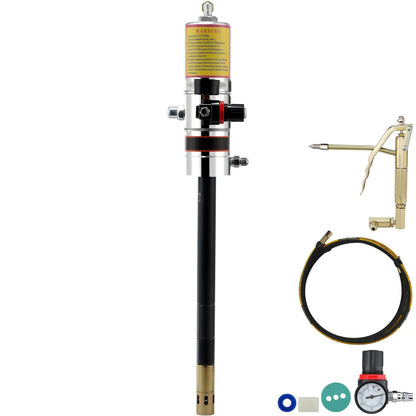 Grease Pump, 50:1 Pressure Ratio Air Operated Grease Pump with 3.88 m High Pressure Hose and Grease Gun, Pneumatic Grease Pump, Portable Lubrication Grease Pump with 360° Swivel Grease Gun Head - Image 9