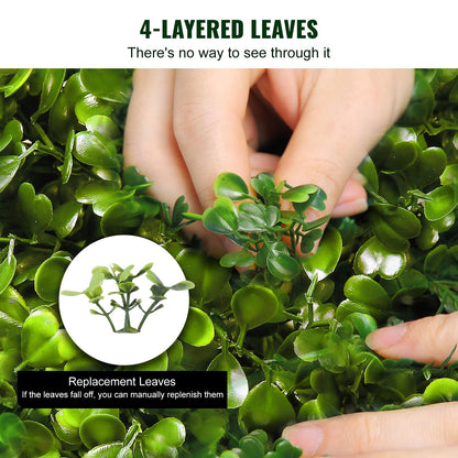 Artificial Topiaries Boxwood Trees, 7.6cm Tall (2 Pieces) Faux Topiary Plant Outdoor, All-year Green Feaux Plant w/ Replaceable Leaves for Decorative Indoor/Outdoor/Garden - Image 4