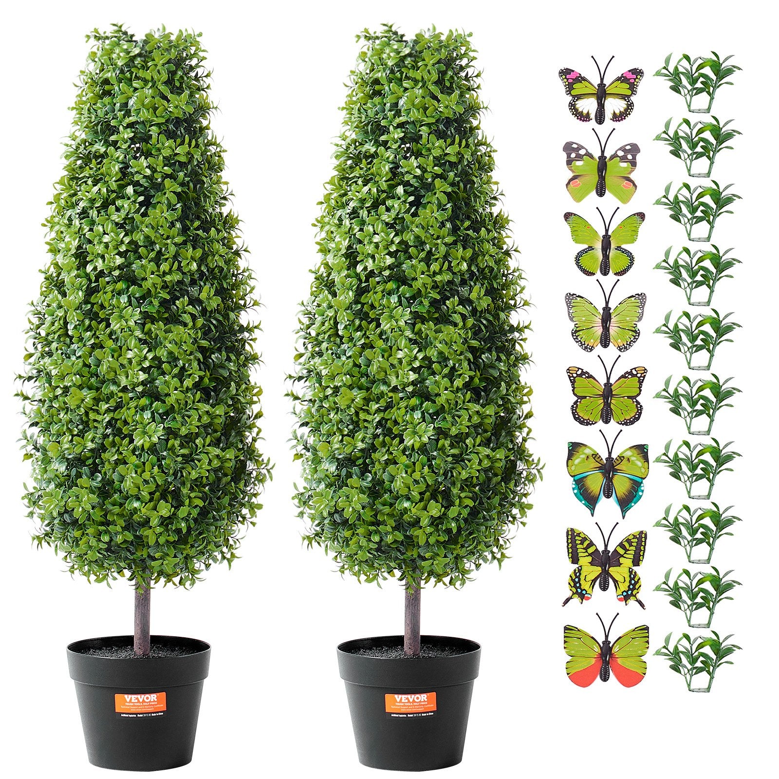 2 Pack 91.4cm Artificial Boxwood Topiary Tree Faux Plant UV Decor In/Outdoor - Image 9