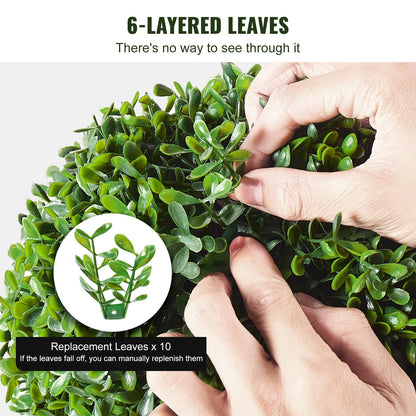 2 Pack 91.4cm Artificial Boxwood Topiary Tree Faux Plant UV Decor In/Outdoor - Image 4