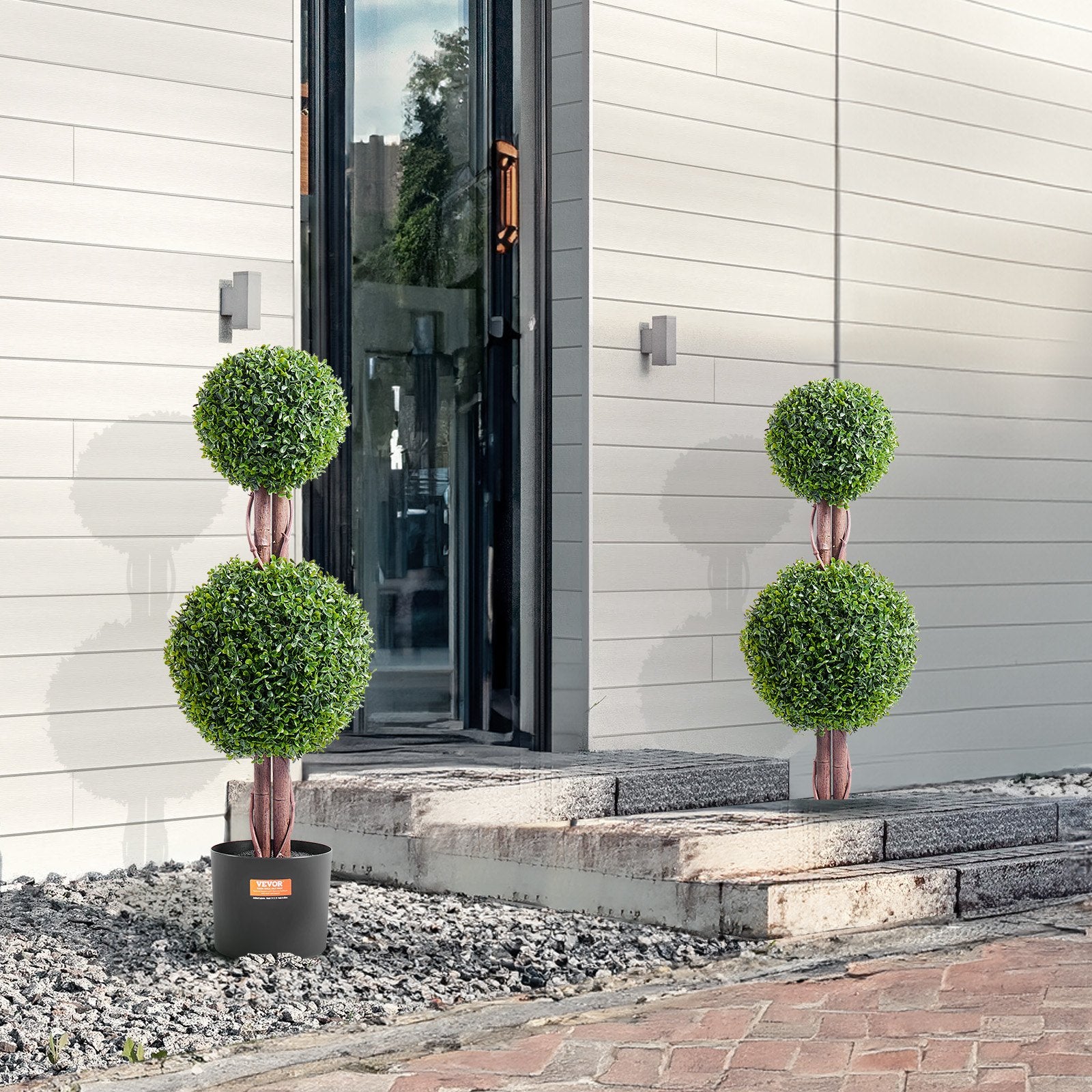 2 Pack 91.4cm Artificial Boxwood Topiary Tree Faux Plant UV Decor In/Outdoor - Image 8