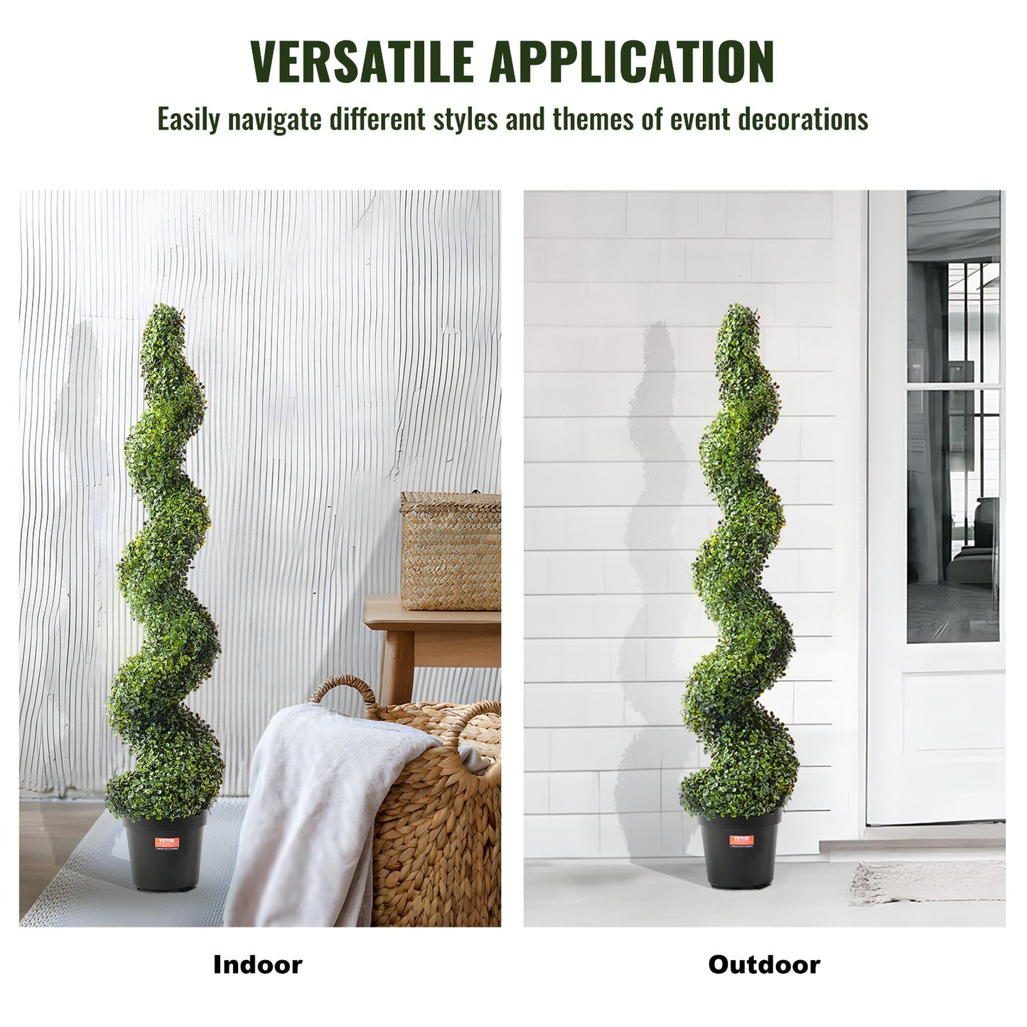 2 Pack 152.4cm Artificial Boxwood Topiary Tree Faux Plant UV Decor In/Outdoor - Image 6