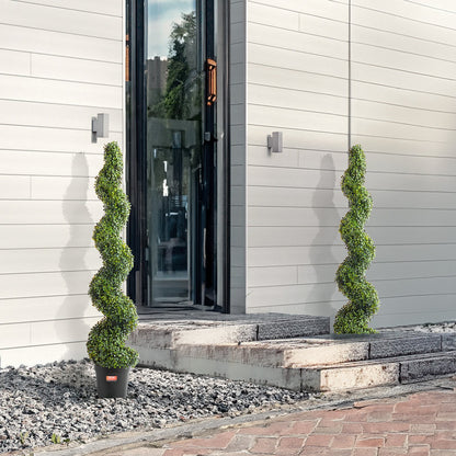 2 Pack 152.4cm Artificial Boxwood Topiary Tree Faux Plant UV Decor In/Outdoor - Image 8