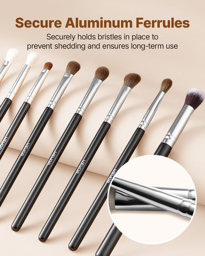 34-Piece Makeup Brush Set, Professional Brushes Kit for Foundation Blending Eyeshadow Concealer Blush - with Soft Bristles, Ergonomic Wood Handle, Travel-Friendly Case Included - Image 4
