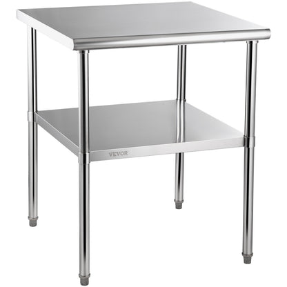 Stainless Steel Work Prep Table Commercial Food Prep Table 30x30x36in - Image 9