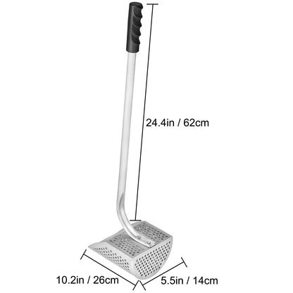 Metal Detector Sand Scoop Metal Detecting Hunting Scoop w/ Steel Handle - Image 8