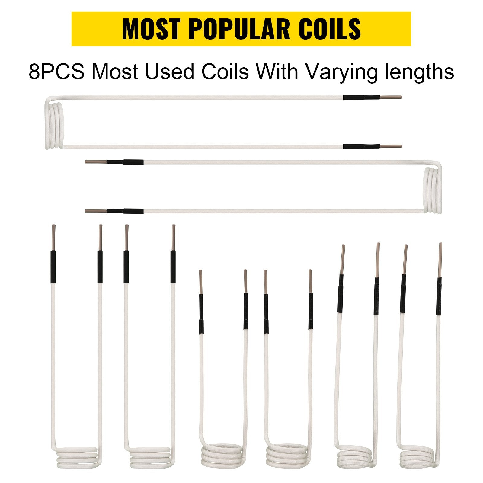 Induction Heater Coil Kit Induction Coils 8PCS For Removing Rusty Bolts - Image 2