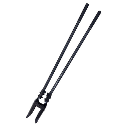 Post Hole Digger, Heavy Duty Post Hole Digger with Fiberglass Handle, Manual Hole Digger with Scale Markings and Metal Blade, Post Hole Digger Tool for Digging Gardening and Outdoors, 1460 mm