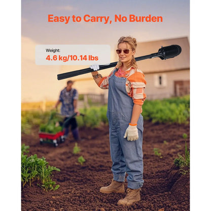 Post Hole Digger, Heavy Duty Post Hole Digger with Fiberglass Handle, Manual Hole Digger with Scale Markings and Metal Blade, Post Hole Digger Tool for Digging Gardening and Outdoors, 1460 mm - Image 6