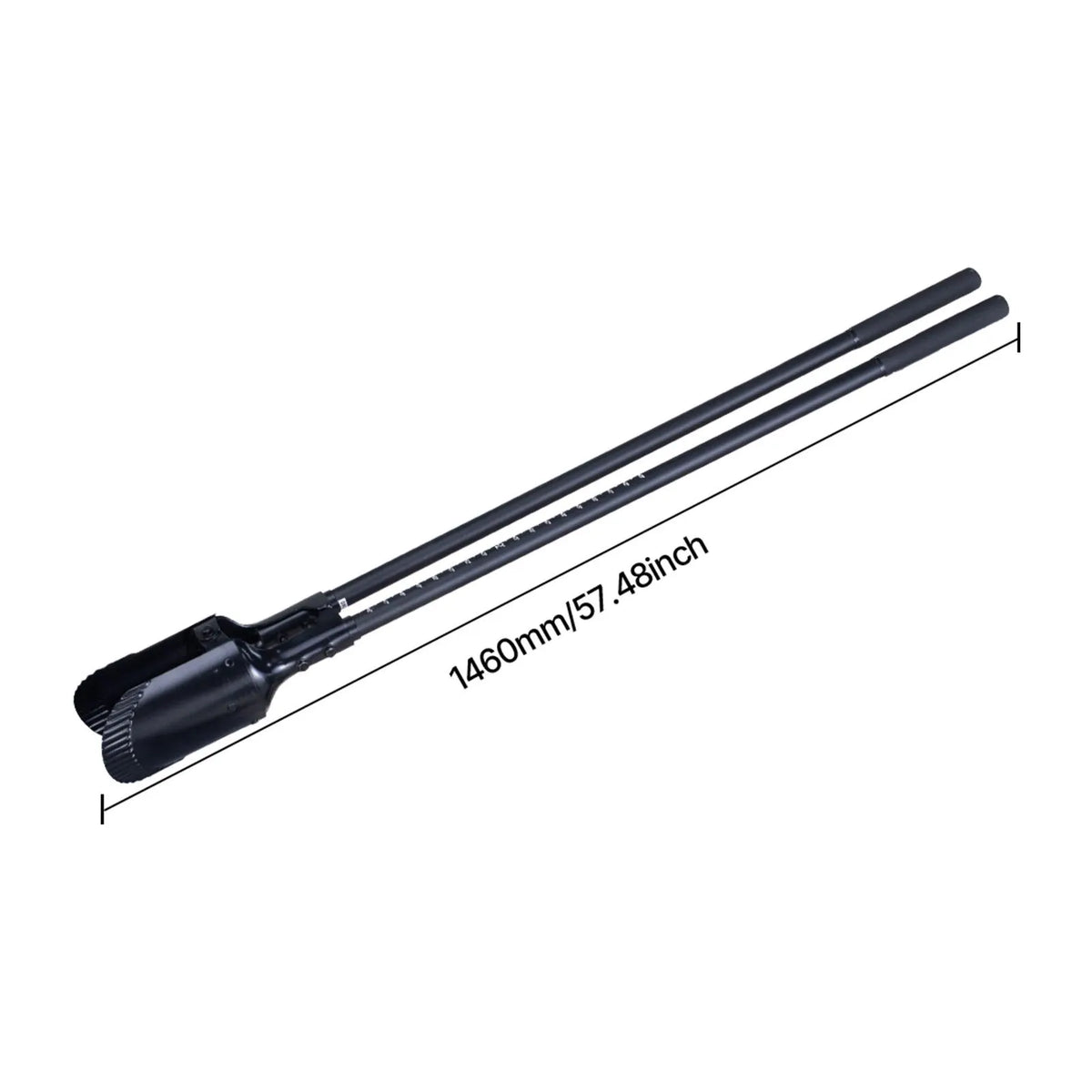 Post Hole Digger, Heavy Duty Post Hole Digger with Fiberglass Handle, Manual Hole Digger with Scale Markings and Metal Blade, Post Hole Digger Tool for Digging Gardening and Outdoors, 1460 mm - Image 8