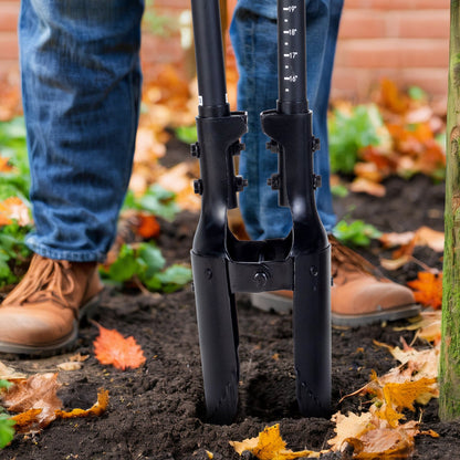 Post Hole Digger, Heavy Duty Post Hole Digger with Fiberglass Handle, Manual Hole Digger with Scale Markings and Metal Blade, Post Hole Digger Tool for Digging Gardening and Outdoors, 1460 mm - Image 8