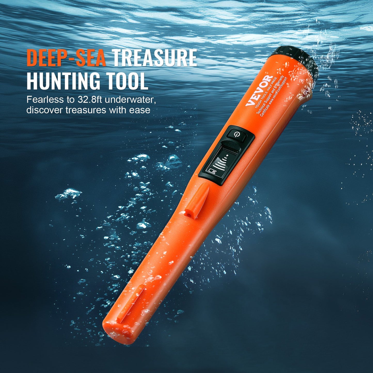 Metal Detector Pinpointer IP68 Waterproof Handheld Detector Wand with LCD - Image 3