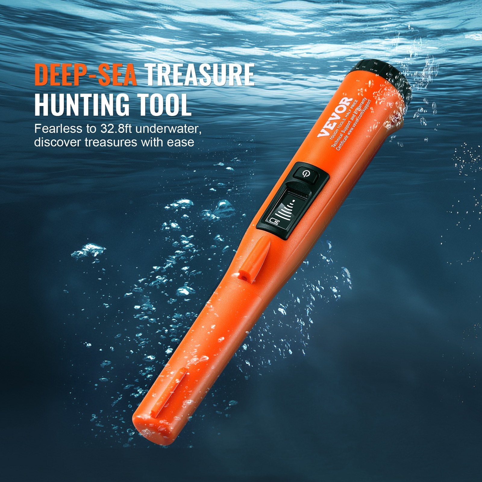 Metal Detector Pinpointer IP68 Waterproof Handheld Detector Wand with LCD - Image 3