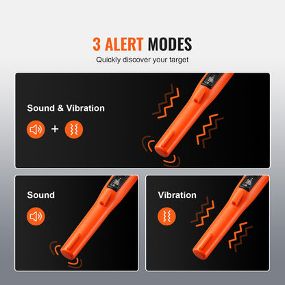 Metal Detector Pinpointer IP68 Waterproof Handheld Detector Wand with LCD - Image 4