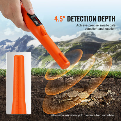 Metal Detector Pinpointer IP68 Waterproof Handheld Detector Wand with LCD - Image 5