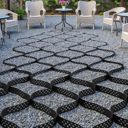 Gravel Grid, 2 Inch Depth, 32.81 x 9.84 FT / 10000 x 3000 mm, 1880 LBS Per Sq ft Grass Ground Retainer, Permeable Geo Grids Driveway Stabilization, for Garden, Patio, Walkway, RV Parking Slopes - Image 8