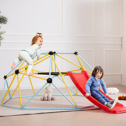 Climbing Dome, 8FT Geometric Dome Climber with Slide, for Kids 3 to 9 Years Old, Jungle Gym Supports 600LBS and Easy Assembly, with Climbing Grip, Outdoor and Indoor Play Equipment for Kids - Image 8