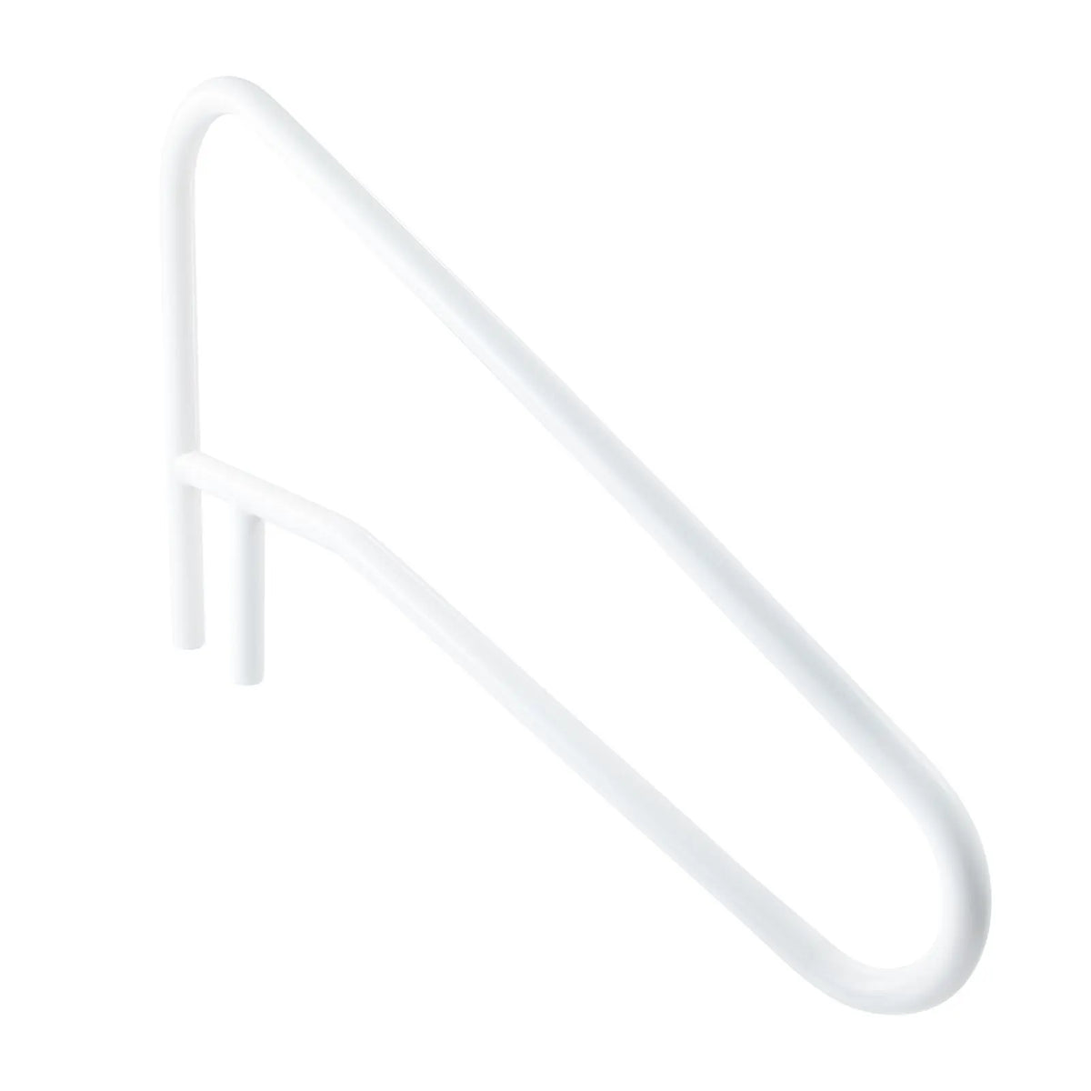 Pool Rail, 137.1 x 81.3 cm Pool Handrail, 100kg Load Capacity Heavy Duty Stainless Steel Swimming Handrail, Seamless Welding, Recessed or Base Mount, for Poolside, Water Parks, Spa Centers