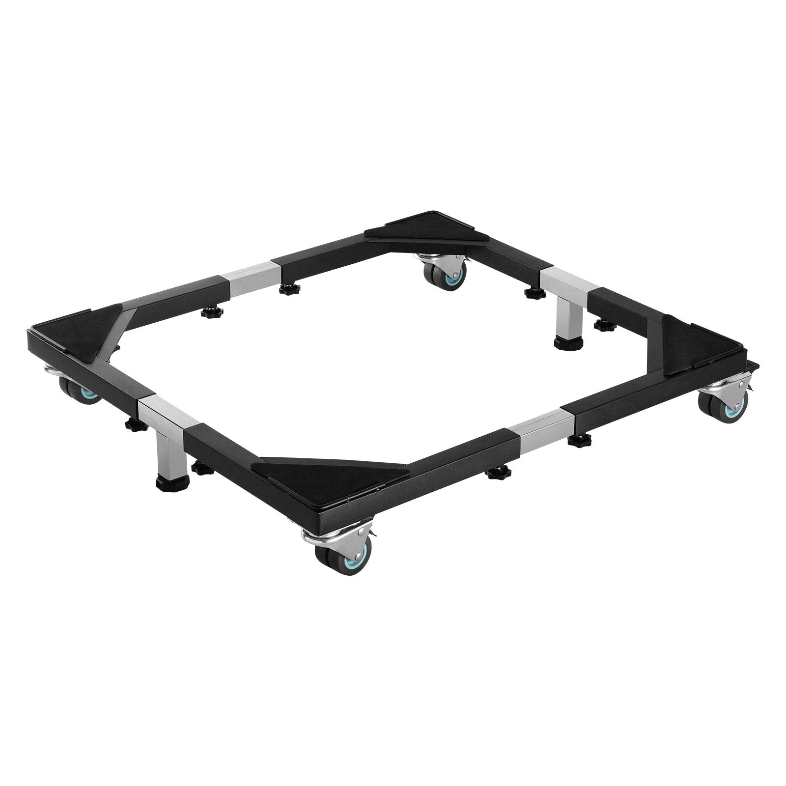Fridge Stand Mobile Base, 1200 lbs Load Capacity, Washing Machine Stand with 8 Locking Twin Wheels and 4 Brakes, 23-36.6 Inches Adjustable Furniture Dolly for Washer, Refrigerator and Dryer - Image 9