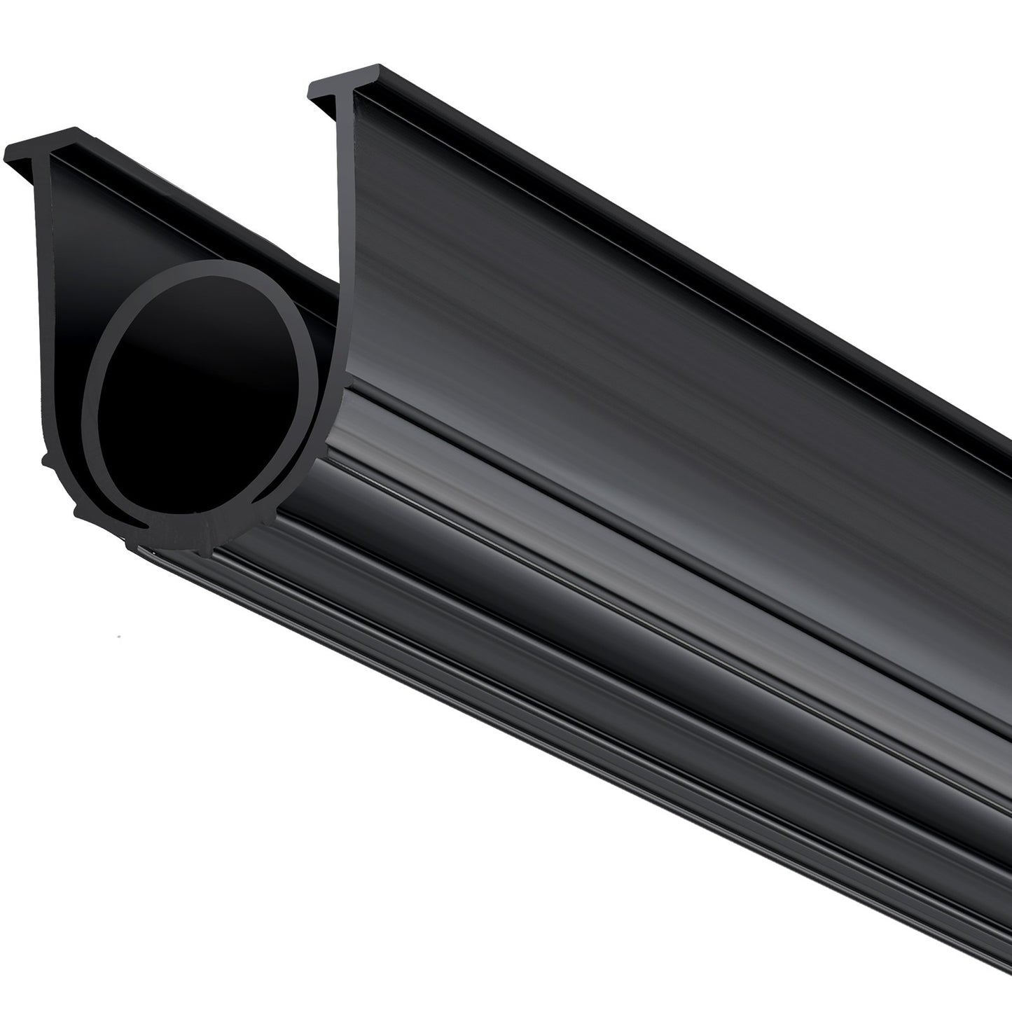 Garage Door Seals Bottom Rubber, U Shape +O Ring Combination Garage Door Bottom Weather Seal, 10ft Weatherproofing Garage Door Seal, 5/16 inch T-ends and 3 3/4 inch Width, for Doors, Black - Image 9