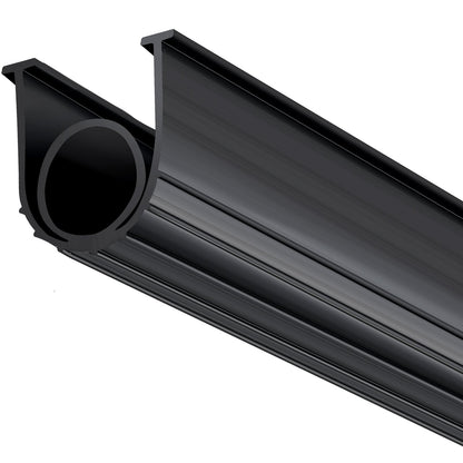 Garage Door Seals Bottom Rubber, U Shape +O Ring Combination Garage Door Bottom Weather Seal, 10ft Weatherproofing Garage Door Seal, 5/16 inch T-ends and 3 3/4 inch Width, for Doors, Black - Image 9