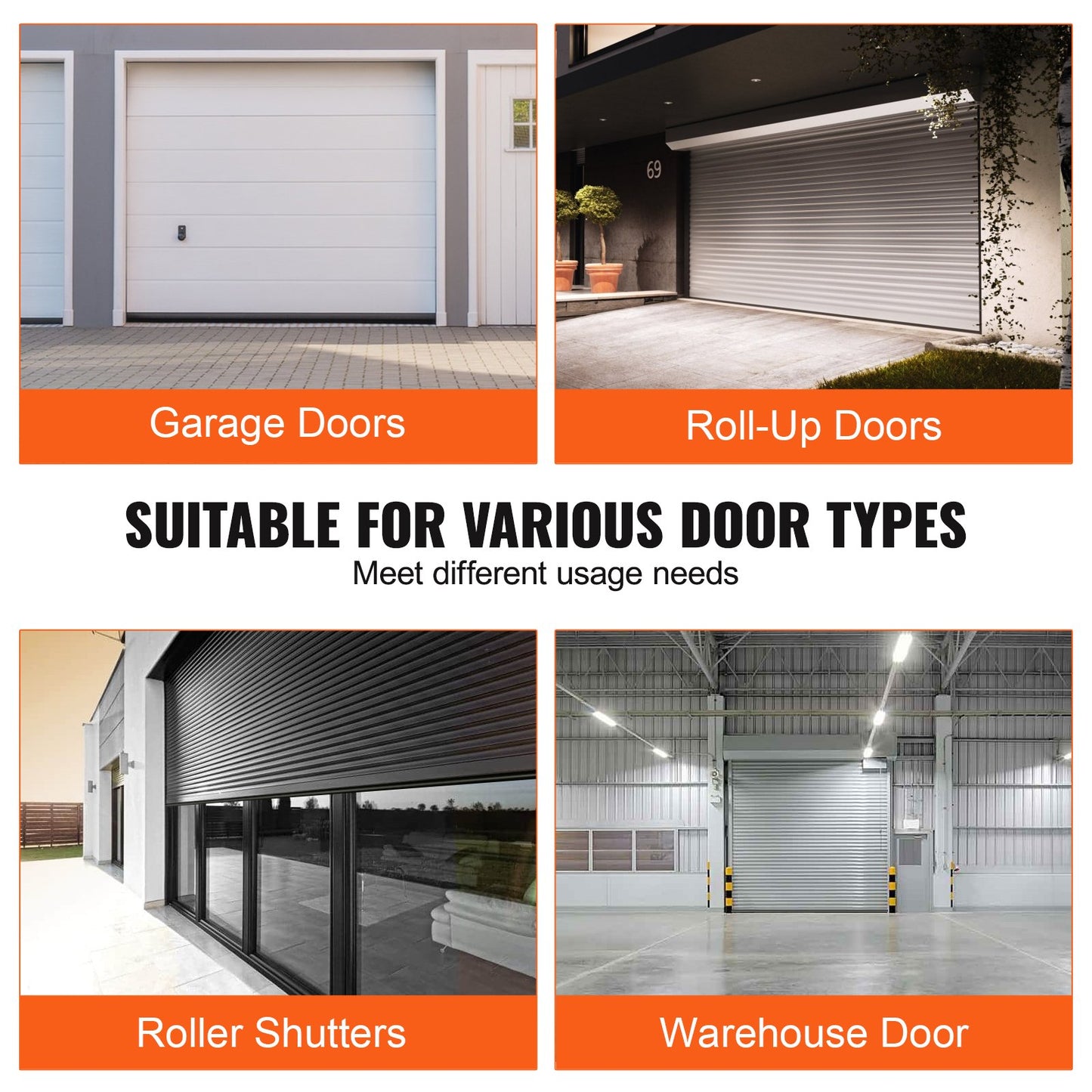 Garage Door Seals Bottom Rubber, U Shape +O Ring Combination Garage Door Bottom Weather Seal, 16ft Weatherproofing Garage Door Seal, 5/16 inch T-ends and 3 3/4 inch Width, for Doors, Black - Image 6