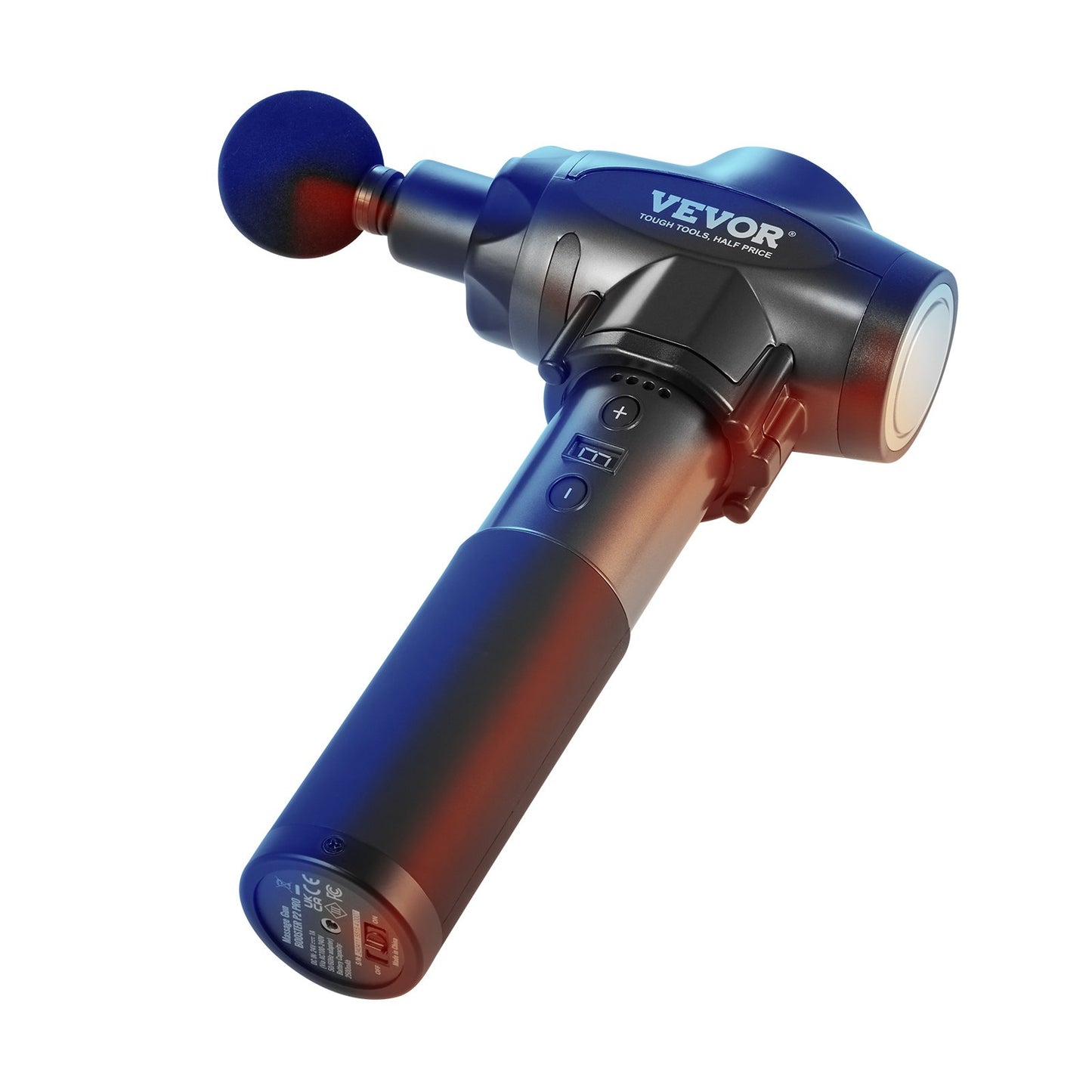 Massage Gun Deep Tissue, Percussion Muscle Massager for Athletes - with 9 Speed Levels & 6 Massage Heads, 24V 2500mAh Batteries, Handheld Electric Massage Gun for Pain Relief, Muscle Relaxation - Image 9
