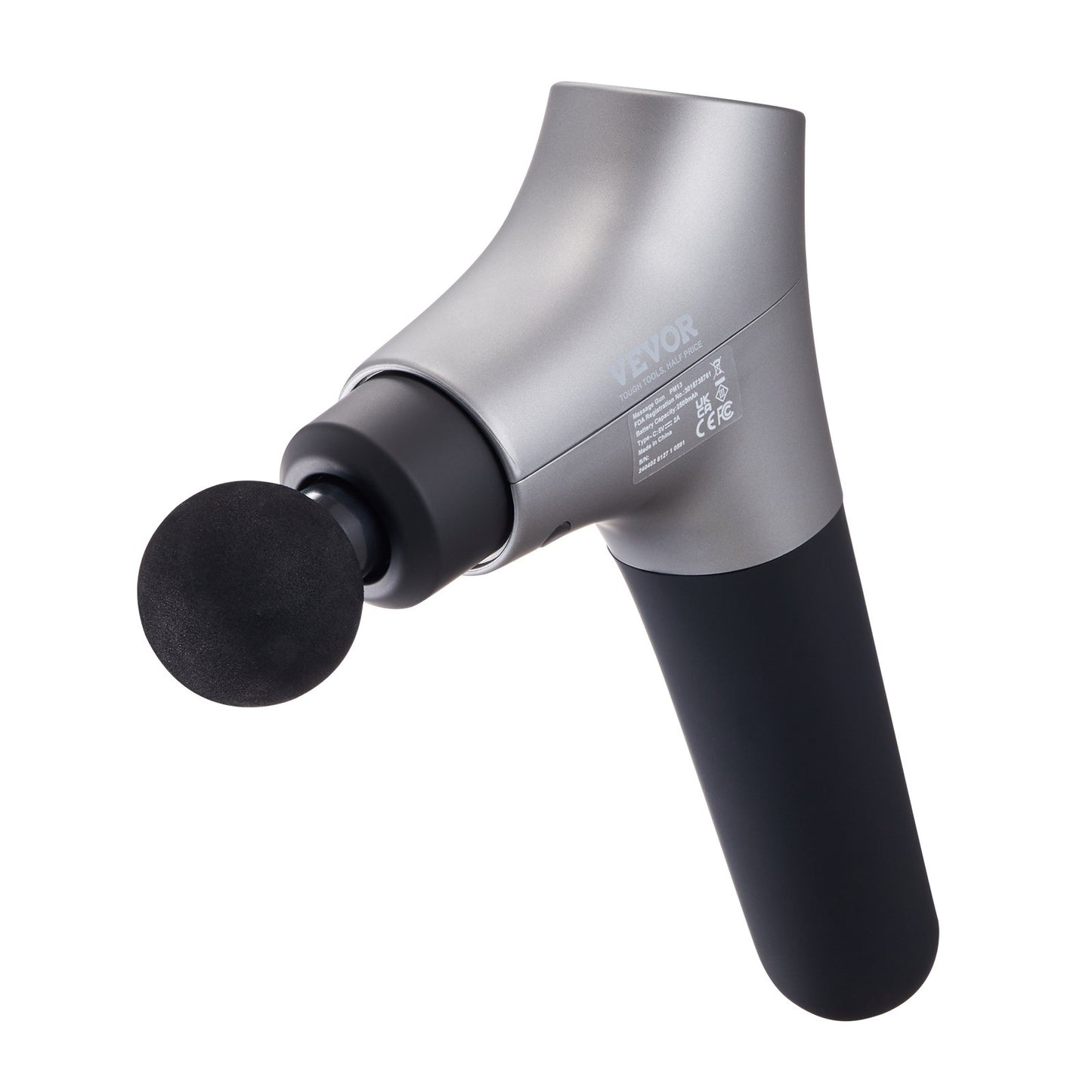 Massage Gun Deep Tissue, Percussion Muscle Massager for Athletes - with 6 Speed Levels & 4 Massage Heads, 12V 2500mAh Batteries, Handheld Electric Massage Gun for Pain Relief, Muscle Relaxation