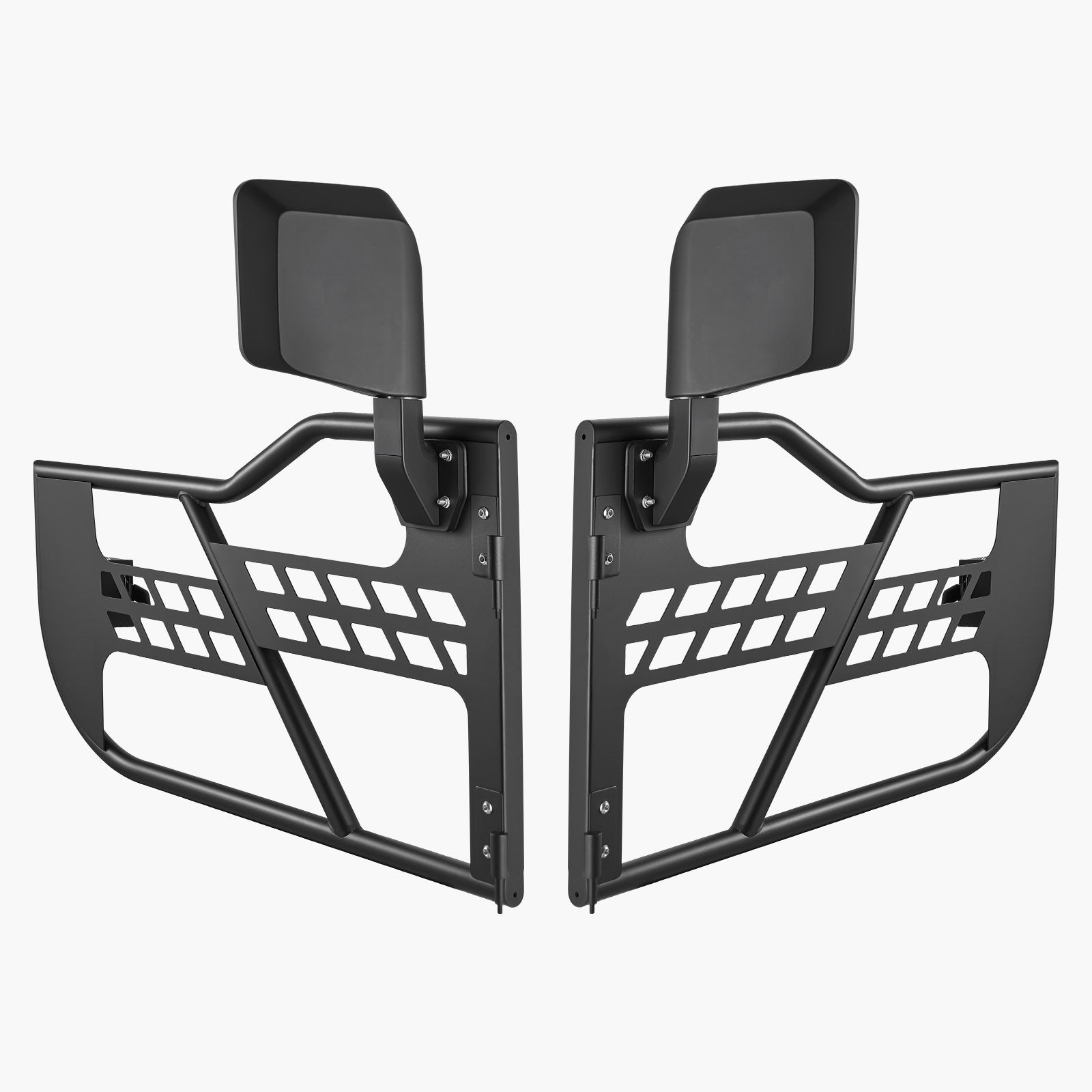 Jeep Tube Doors, 2-Door, Hunting Style Jeep Tubular Door with Heavy-Duty Hinges & OE Latch, Jeep Doors with Rear View Mirrors, Fit for 2018-2024 Jeep Wrangler JL & 2020-2024 Jeep Gladiator JT