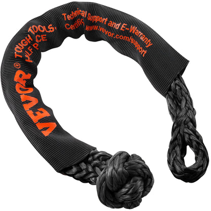Synthetic Soft Shackle Rope, 2 Pack 12.7 x 558.8 mm 20 Ton Breaking Strength, Recovery Tow Shackles with Extra 2 Sleeves and Storage Bag for UTV, ATV, Trucks, Jeep, Off-Road Vehicles, Black - Image 9