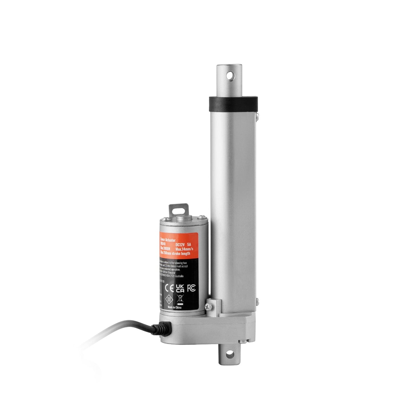 Linear Actuator 12V, 4 Inch High Load 330lbs/1500N Linear Actuator, 0.19"/s Linear Motion Actuator with Mounting Bracket and IP54 Protection - Image 9