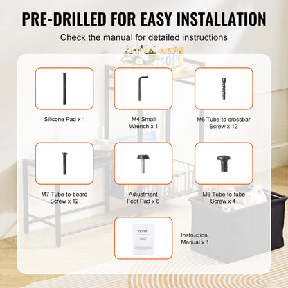 Pet Feeding Station with Storage Dog Food & Toy Organizer Raised Dog Bowls - Image 5