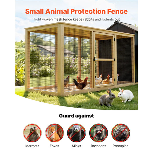 Hardware Cloth 91cm x 7.62m, 2 x 3 in Mesh 16 Gauge Galvanized Wire Mesh Roll, Weather-Resistant Vinyl Coated Chicken Wire Fencing, Heavy Duty Welded Garden Plant Fencing for Rabbit Cage Snake - Image 2