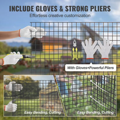 Hardware Cloth, 36'' x 50' Galvanized Wire Mesh Roll, 19 Gauge Chicken Wire Fence Roll, Vinyl Coating Metal Wire Mesh for Chicken Coop Barrier, Rabbit Snake Fences, Poultry Enclosures - Image 3