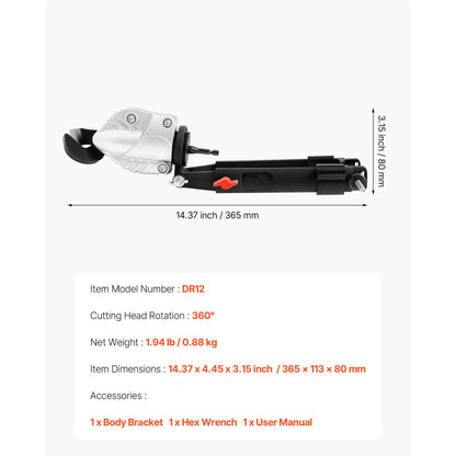 Metal Shear/Cutter Drill Attachment, Sheet Metal Cutter with 360-Degree Pivoting Head, Sharp Blades,Ideal for 18 GA Galvanized Steel, 20 GA Stainless Steel, Aluminum Plate, Plastic, Cardboard - Image 7